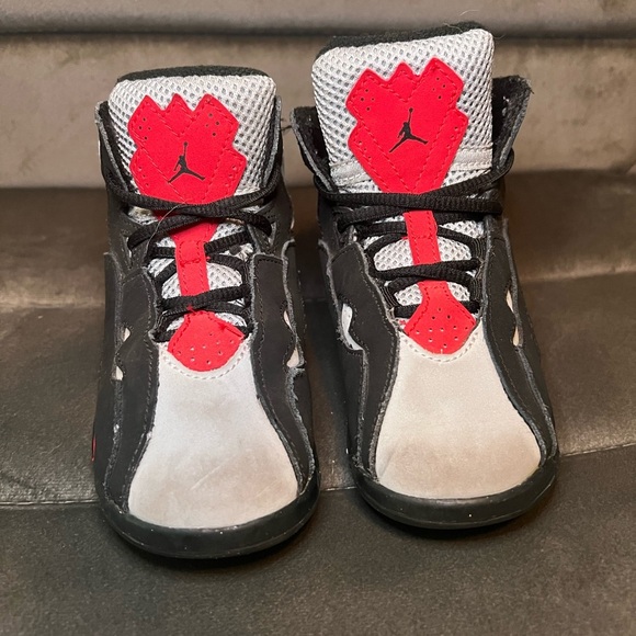 Air Jordan Retro 7 Unisex Children Kids Hightop Shoes Size 9C Great condition - Picture 2 of 6